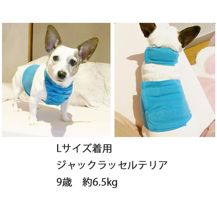 日本製 小型犬　ホルターネック腹巻犬服　ずれない腹巻　散歩の泥除けに　エプロンドッグウェア（S.M.L）ペット服 速乾 蒸れない 背中開き9714肌に優しい敏感肌 |  | 09
