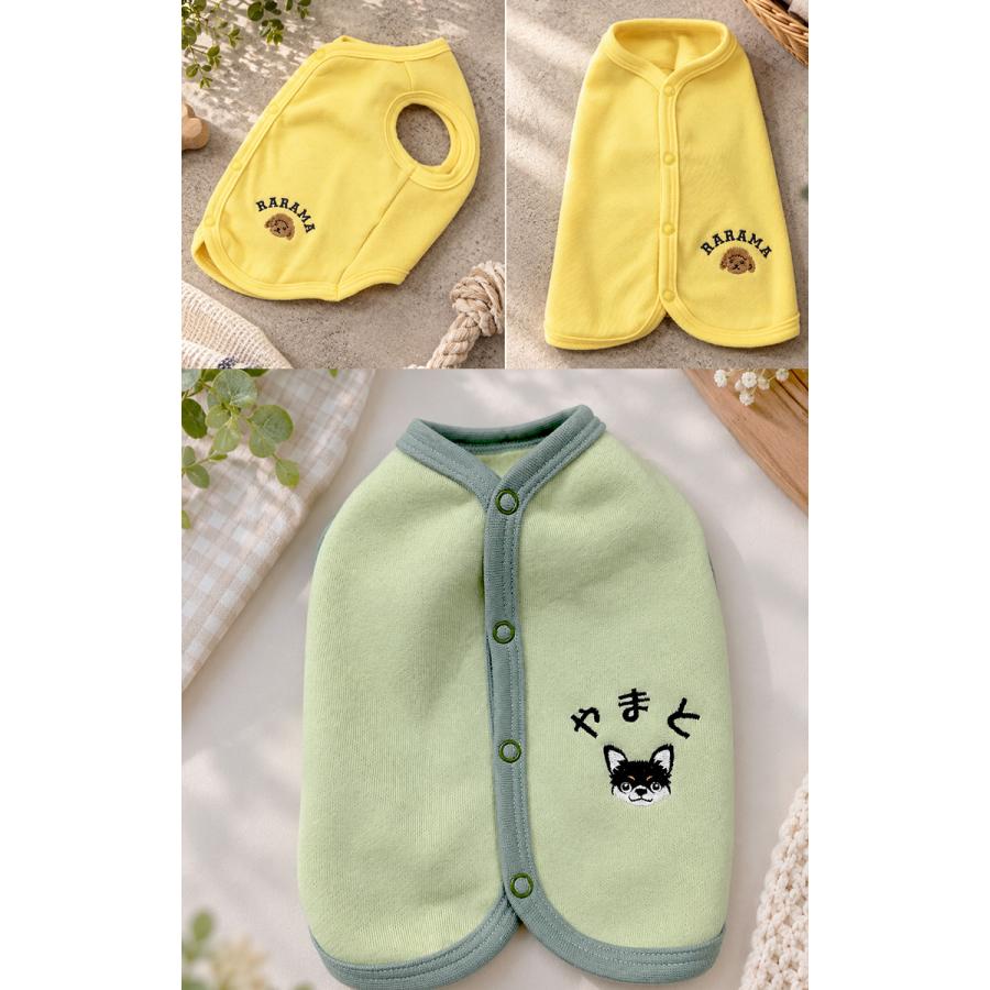 日本製ベビー服屋が作る綿100％静電気が起きにくい裏起毛　犬服ドッグウェアdogwearベスト肌に優しいおしゃれ　オシャレ　敏感肌1219 |  | 16