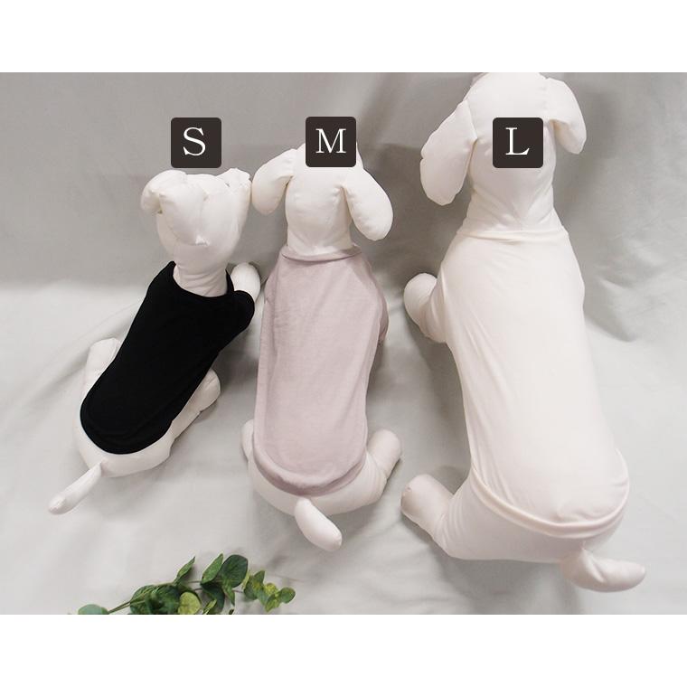 ひんやり柔らか無地　モノトーンカラー　UVカット・接触冷感・綿モダール使用Ｔシャツ　犬服　ドッグウェア　dogwear　リンクコーデ　タンクトップ（3S.S.M.L） |  | 03