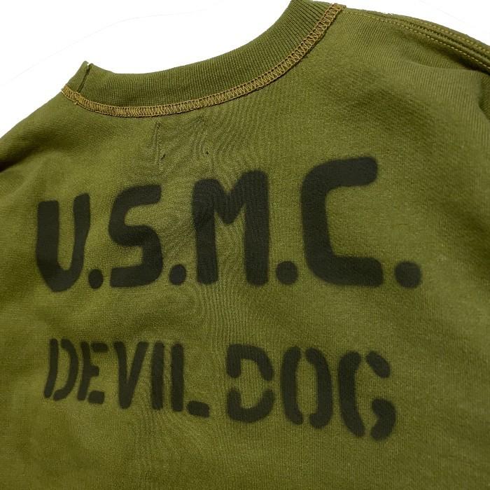 "U.S.M.C. DEVIL DOG" SET-IN SLEEVE SWEAT WITH POCKET FREEWHEELERS / フリーホイーラーズ POWER WEAR スウェット / トレーナー / ミリタリー｜monkey-wrench｜05