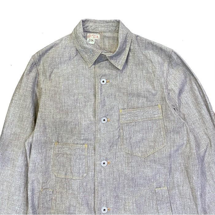 新品未使用　フリーホイーラーズ　カバーオール　ワークコート シャンブレー　40 フリーホイーラーズ FREEWHEELERS/フリーホイーラーズ