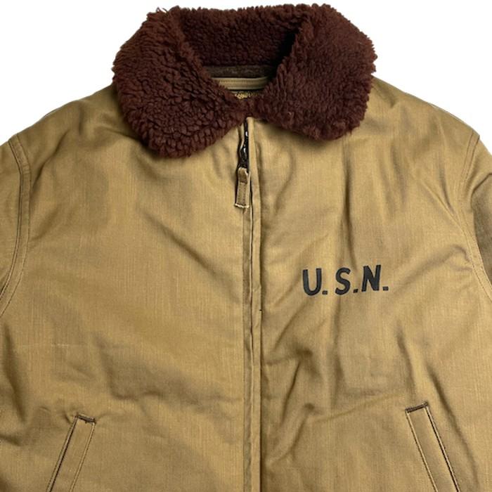 "Construction Battalion" USN GROUND CREW JACKET カスタム FREEWHEELERS フリーホイーラーズ CIVILIAN MILITARY ミリタリー　アルパカ｜monkey-wrench｜05