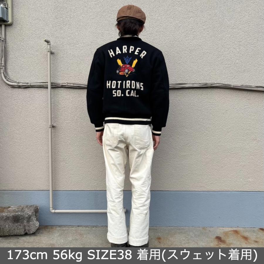 FREEWHEELERS / フリーホイーラーズ  / "HARPER HOT IRONS" LEADFOOT / POWER WEAR / ウール / スタジャン / バーシティジャケットの画像