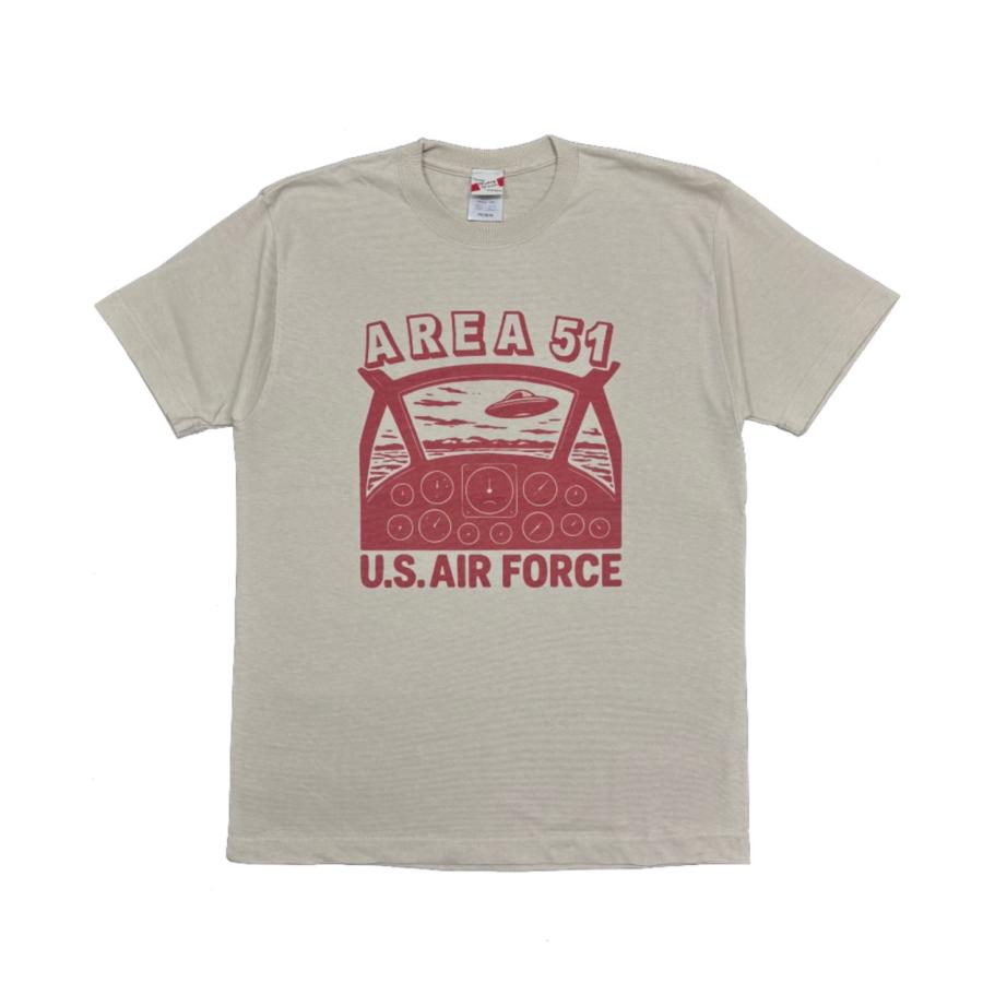 ”AREA51” SHORT SLEEVE TEE / SAND / MONKEY WRENCH WEAR WORKS / 半袖Tシャツ / T-SHIRT / ミディアムウェイト 6.2oz / 染み込みプリント |  | 01