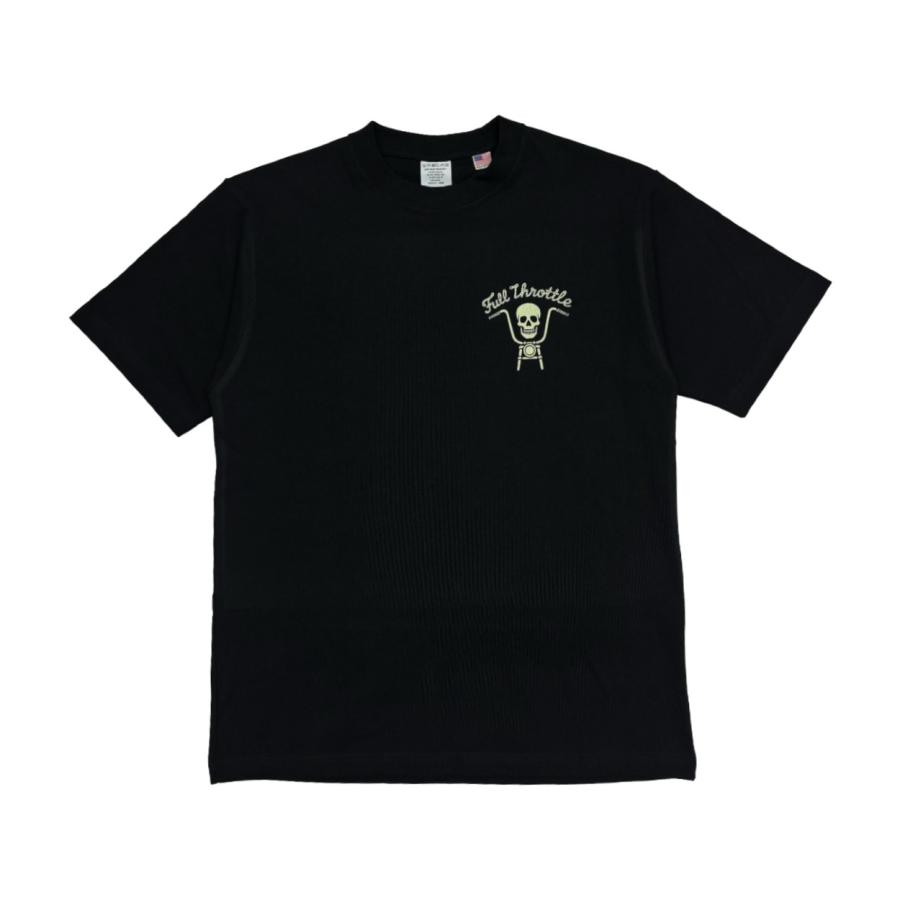 "Full Throttle"  T-SHIRT / BLACK / MONKEY WRENCH WEAR WORKS/ スペシャルヘビーウェイト 8.2oz / 染み込みプリント / 半袖Tシャツ / USコットン |  | 01
