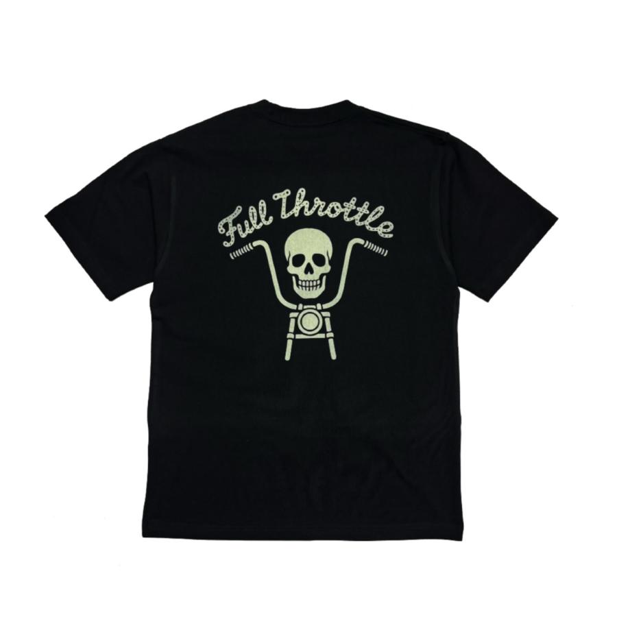 "Full Throttle"  T-SHIRT / BLACK / MONKEY WRENCH WEAR WORKS/ スペシャルヘビーウェイト 8.2oz / 染み込みプリント / 半袖Tシャツ / USコットン |  | 02
