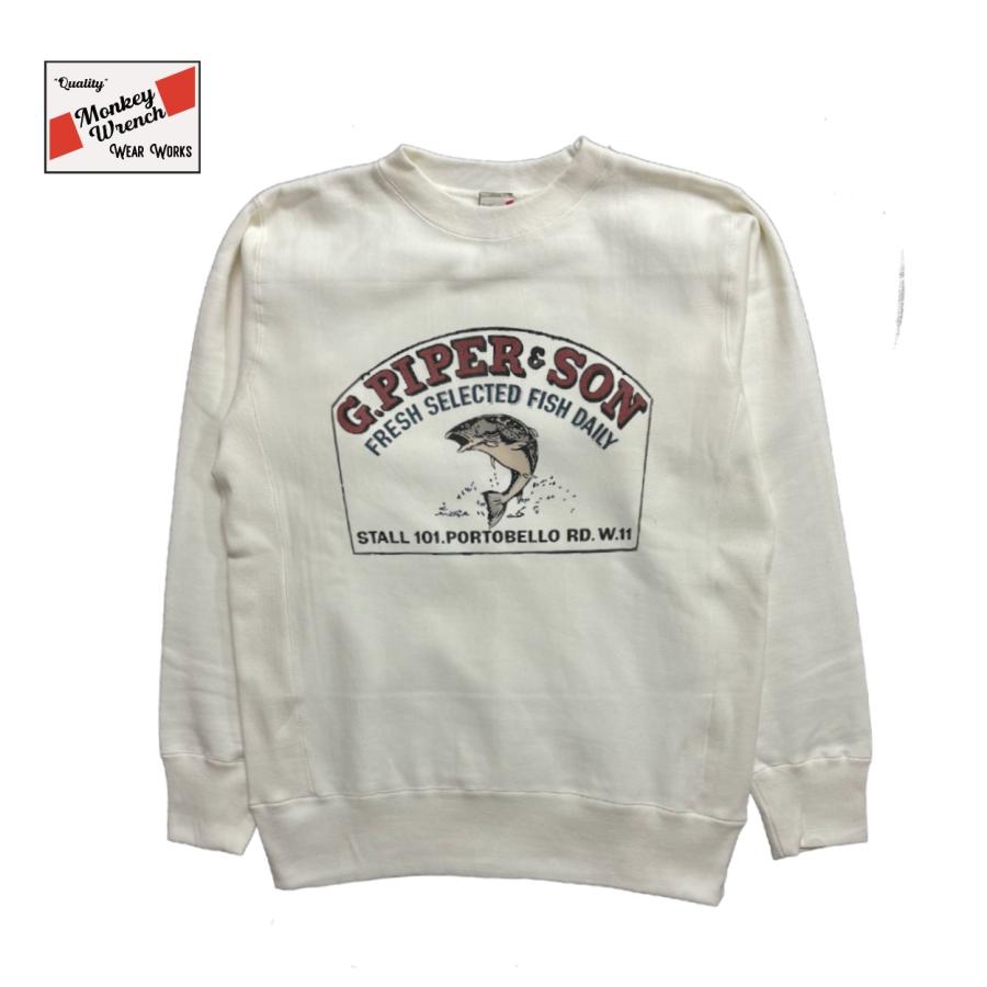 "G.PIPER'S FISH SHOP" HEAVY WEIGHT RIB SWEAT / MW WEAR WORKS / ヘビーウェイト OFF WHITE | 