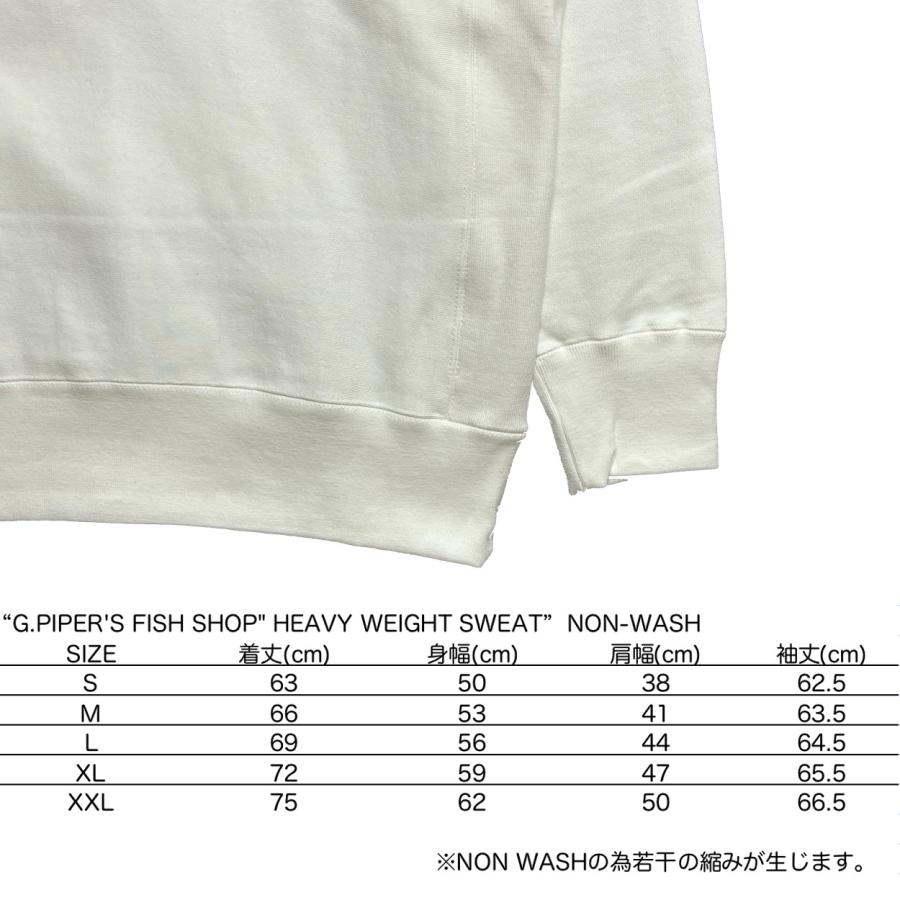 "G.PIPER'S FISH SHOP" HEAVY WEIGHT RIB SWEAT / MW WEAR WORKS / ヘビーウェイト OFF WHITE |  | 04