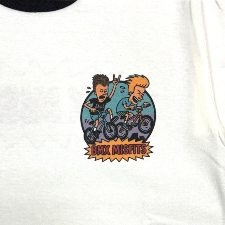 "BMX-MISFITS” リンガーT-SHIRT  / MONKEY WRENCH WEAR WORKS / 染み込みプリント / リンガーT / 6.2oz / ミディアムウエイト |  | 03