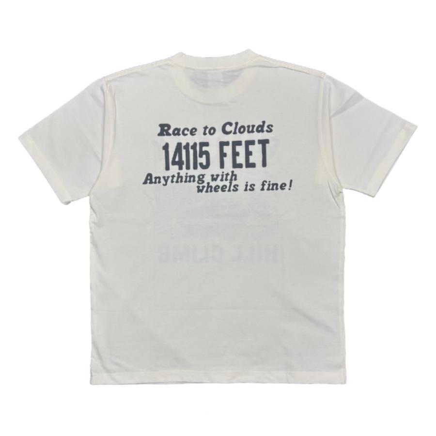 "PIKES PEAK HILL CLIMB"  T-SHIRT / NATURAL / MONKEY WRENCH WEAR WORKS/ スペシャルヘビーウェイト 8.1oz / 染み込みプリント / 半袖Tシャツ/ USコットン |  | 02