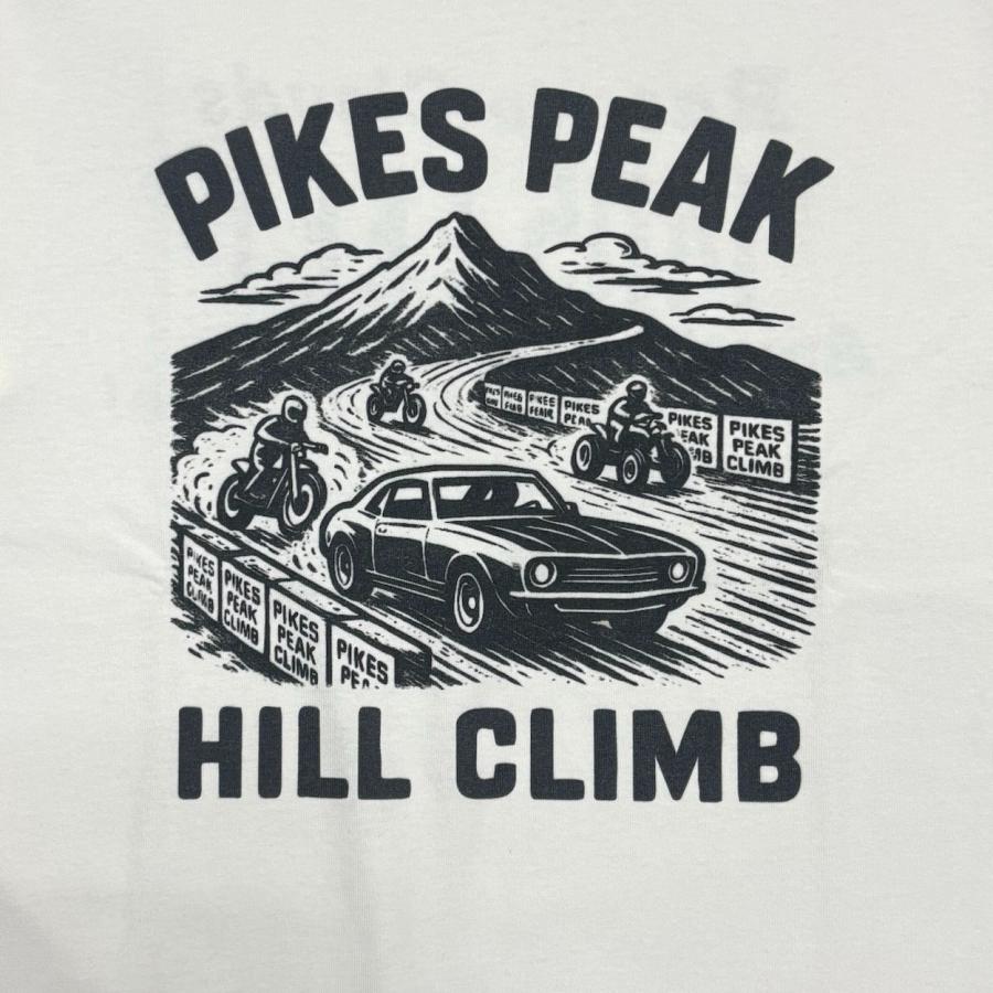 "PIKES PEAK HILL CLIMB"  T-SHIRT / NATURAL / MONKEY WRENCH WEAR WORKS/ スペシャルヘビーウェイト 8.1oz / 染み込みプリント / 半袖Tシャツ/ USコットン |  | 03