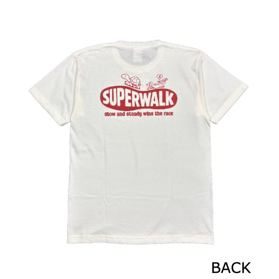 ”SUPER WALK” SHORT SLEEVE TEE / NATURAL / MONKEY WRENCH WEAR WORKS / 半袖Tシャツ / T-SHIRT / ミディアムウェイト 6.2oz / 染み込みプリント |  | 02