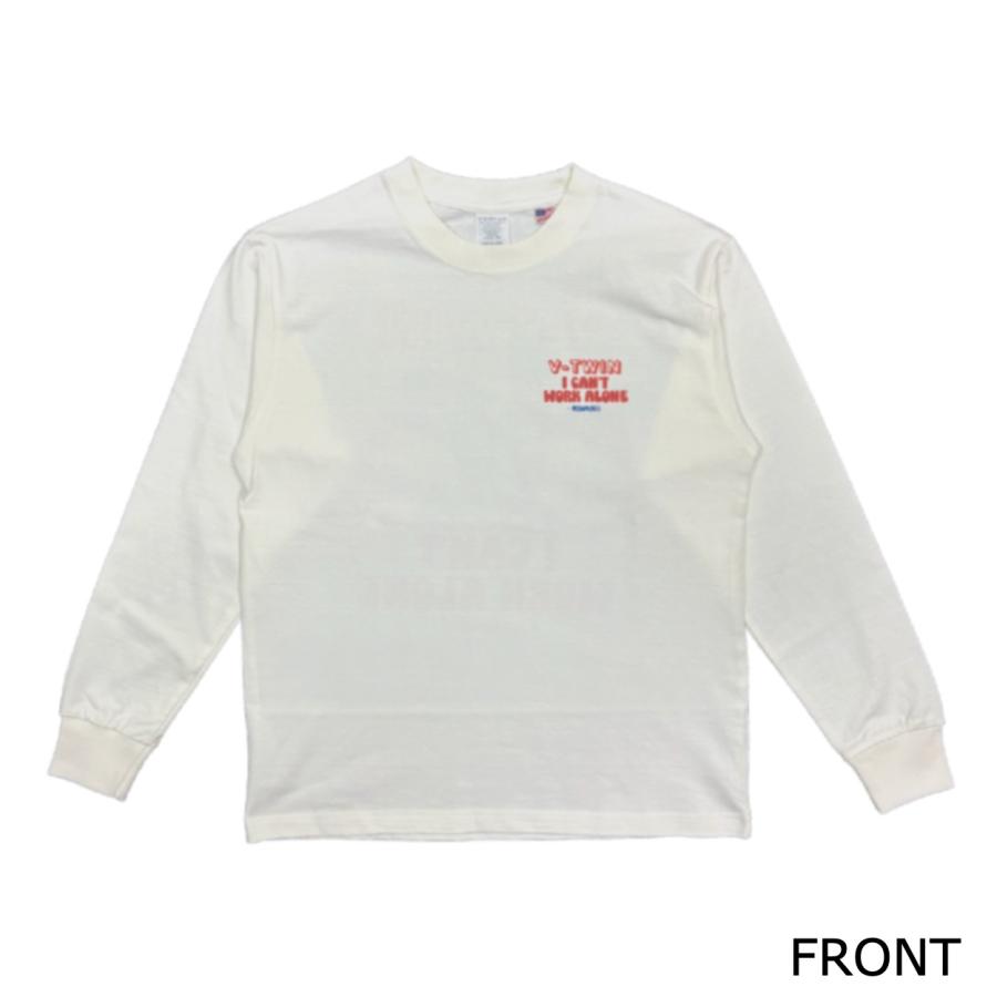 "V-TWIN"  LONG SLEEVE T-SHIRT / NATURAL / MONKEY WRENCH WEAR WORKS/ スペシャルヘビーウェイト 8.1oz / 染み込みプリント / 長袖Tシャツ / USコットン |  | 01