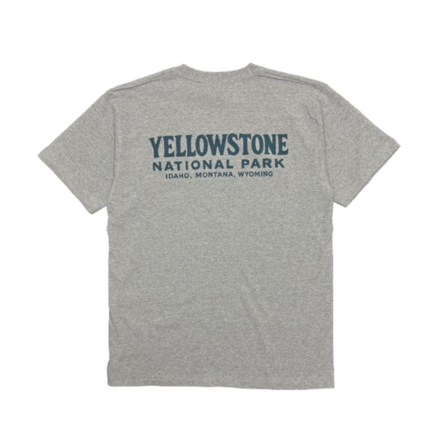 ”YELLOWSTONE” SHORT SLEEVE TEE / GRAY / MONKEY WRENCH WEAR WORKS / 半袖Tシャツ / T-SHIRT / ミディアムウェイト 6.2oz / 染み込みプリント |  | 02