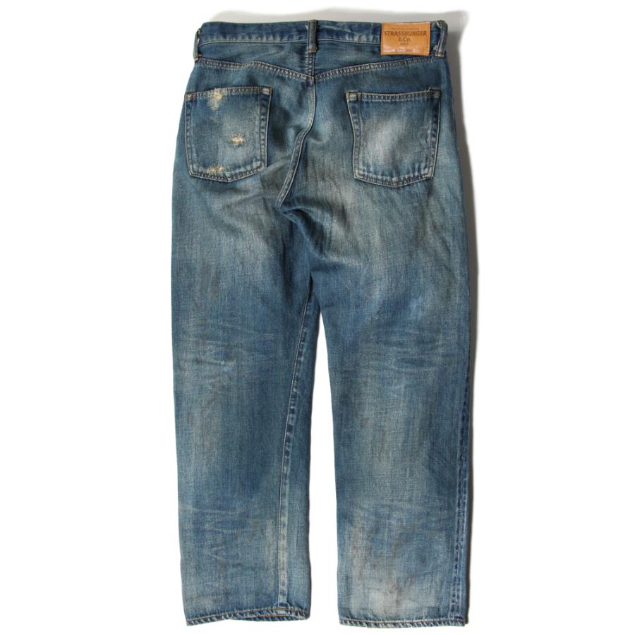 STRASSBURGER&Co. / "12.5oz SALLY FOX SELVEDGE STRAIGHT JEANS AGING" / SB-SF-112PM / エイジング ・ダメージ / デニムジーンズ /  日本製 |  | 02