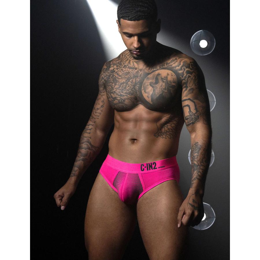ブリーフ メンズ ローライズブリーフ C-IN2 SUPER BRIGHT LOW RISE BRIEF ビキニブリーフ 蛍光色 シーインツー CIN2 下着 男性 セクシー | C-IN2 | 14