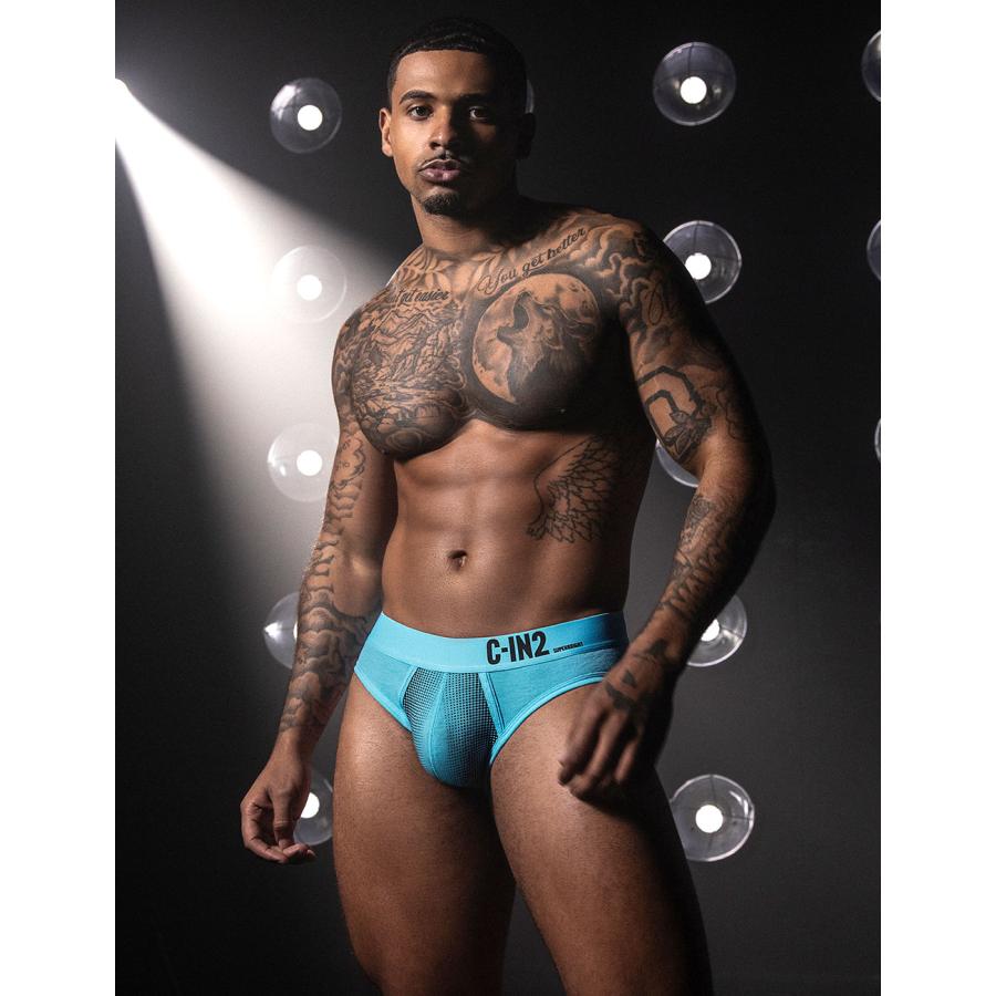 ブリーフ メンズ ローライズブリーフ C-IN2 SUPER BRIGHT LOW RISE BRIEF ビキニブリーフ 蛍光色 シーインツー CIN2 下着 男性 セクシー | C-IN2 | 16