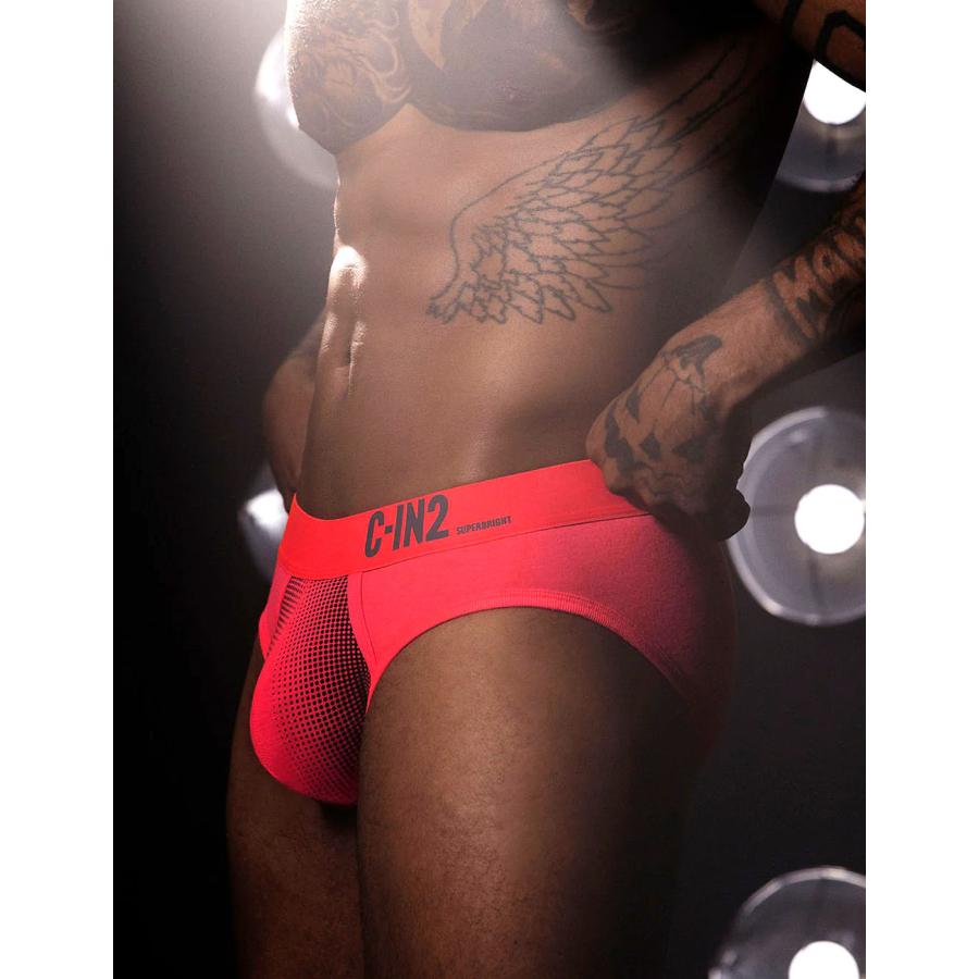 ブリーフ メンズ ローライズブリーフ C-IN2 SUPER BRIGHT LOW RISE BRIEF ビキニブリーフ 蛍光色 シーインツー CIN2 下着 男性 セクシー | C-IN2 | 06