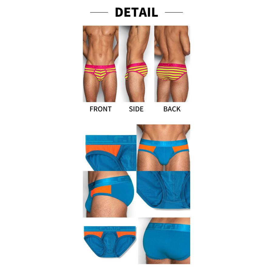 ブリーフ メンズ ローライズブリーフ C-IN2 SUPER BRIGHT LOW NO SHOW PROFILE BRIEF ビキニブリーフ 蛍光色 シーインツー CIN2 下着 男性 セクシー | C-IN2 | 09