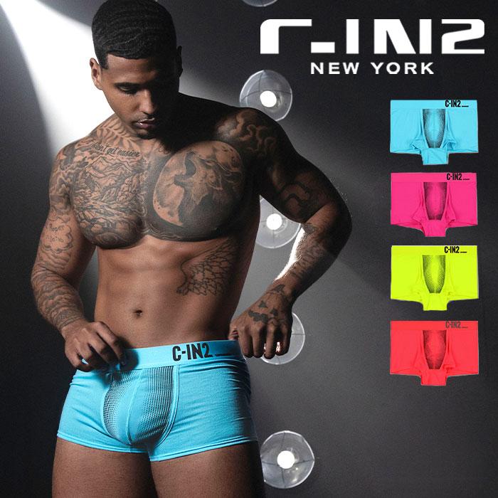 ボクサーパンツ メンズ ローライズボクサーパンツ C-IN2 SUPER BRIGHT LOW RISE TRUNK ローライズ 蛍光色 シーインツー CIN2 下着 男性 セクシー | C-IN2