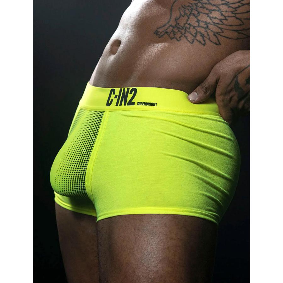 ボクサーパンツ メンズ ローライズボクサーパンツ C-IN2 SUPER BRIGHT LOW RISE TRUNK ローライズ 蛍光色 シーインツー CIN2 下着 男性 セクシー | C-IN2 | 18
