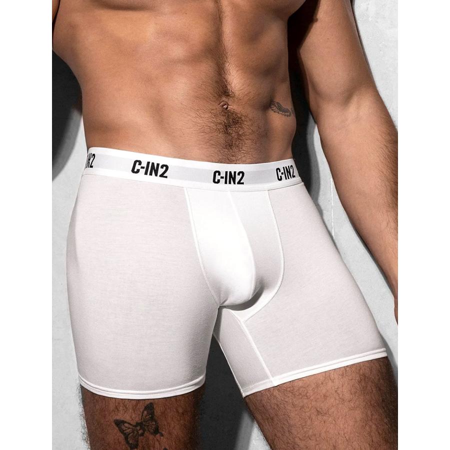 ボクサーパンツ メンズ 3枚セット C-IN2 PREMIUM STRETCH BOXER BRIEF コットン モダール シーインツー CIN2 下着 男性 セクシー | C-IN2 | 09