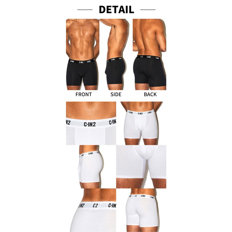 ボクサーパンツ メンズ 3枚セット C-IN2 PREMIUM STRETCH BOXER BRIEF コットン モダール シーインツー CIN2 下着 男性 セクシー | C-IN2 | 11