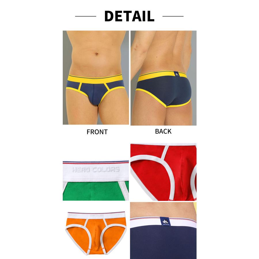 ビキニブリーフ メンズ ローライズ 日本製 コットン 綿 ヒーローカラーズ カラフル パンツ 下着 男性 ブランド プレゼント | ヒーローカラーズ | 21