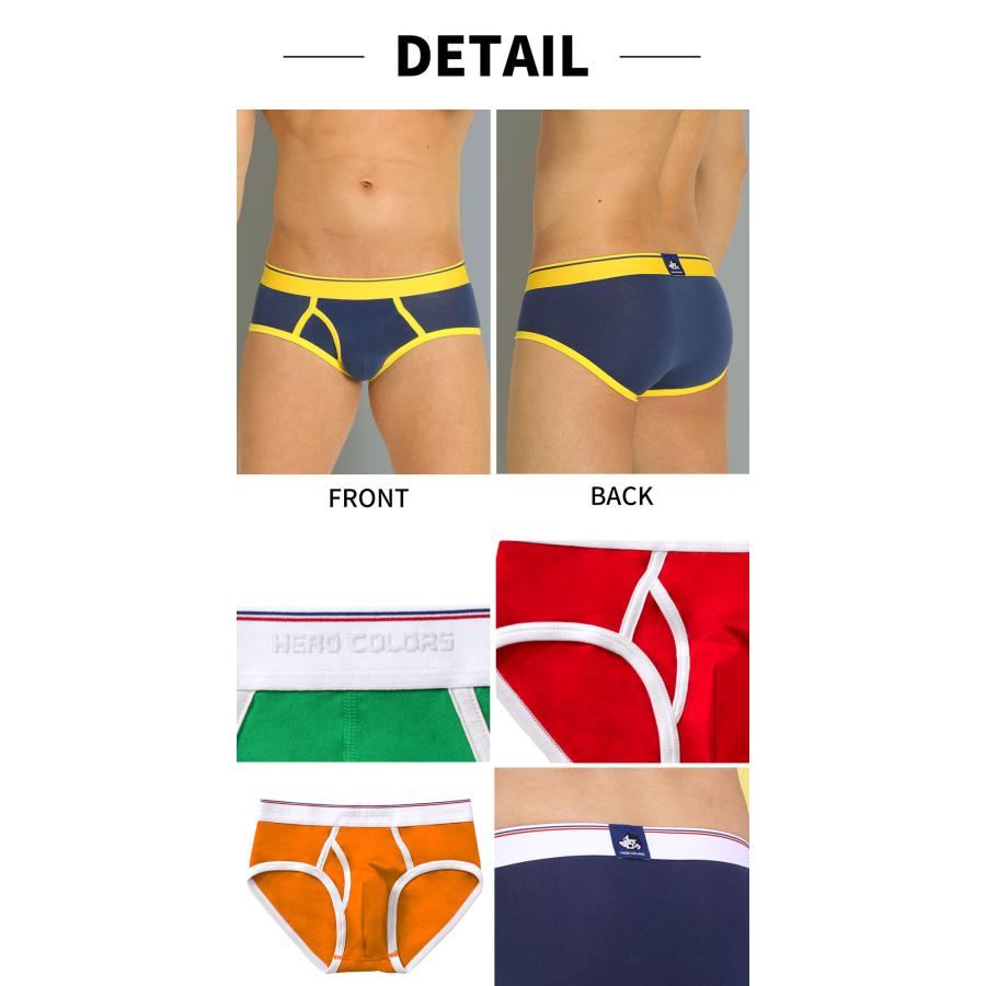 クラシックブリーフ メンズ ブリーフ 前開き 日本製 コットン 綿 ヒーローカラーズ カラフル パンツ 下着 男性 ブランド プレゼント | ヒーローカラーズ | 22