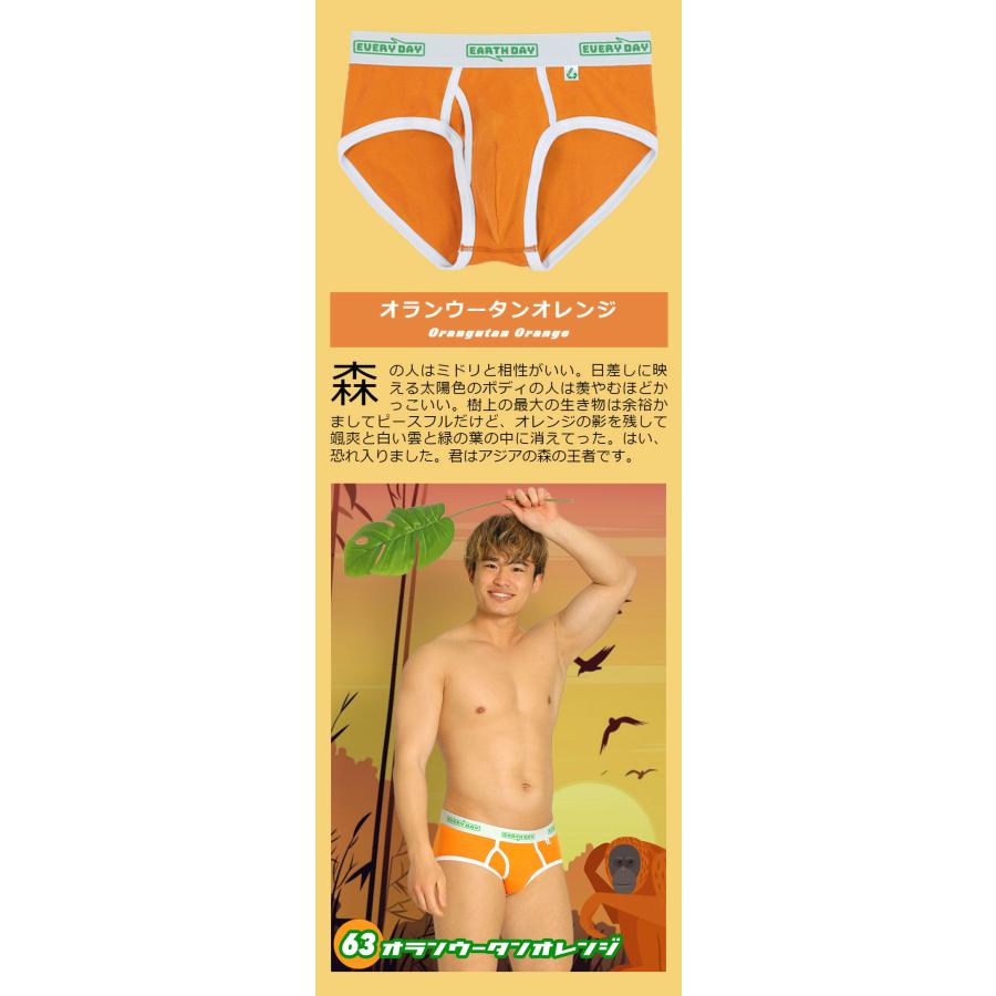 クラシックブリーフ スタンダードブリーフ メンズ 前開き 日本製 コットン 綿 ヒーローカラーズ EARTH-DAY EVERY-DAY カラフル パンツ 下着 ブランド プレゼント | ヒーローカラーズ | 25