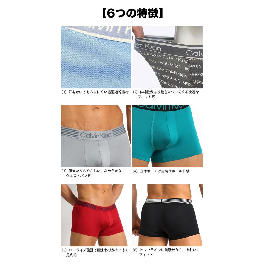 カルバンクライン ボクサーパンツ 3枚セット メンズ ローライズ Calvin Klein CK LOW RISE TRUNK 下着 男性 ブランド おしゃれ プレゼント ギフト | Calvin Klein | 33