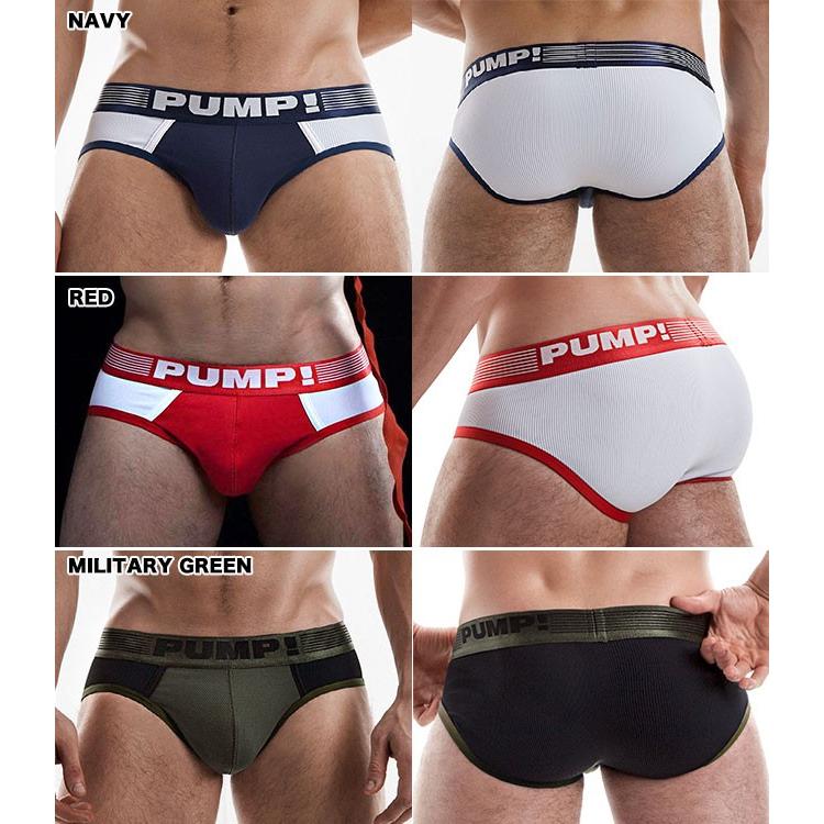 ブリーフ メンズ ローライズブリーフ PUMP UNDERWEAR RIBBED BRIEF パンプ スポーツ 吸汗速乾 パンツ 下着 男性 ブランド セクシー | PUMP! UNDERWEAR | 04