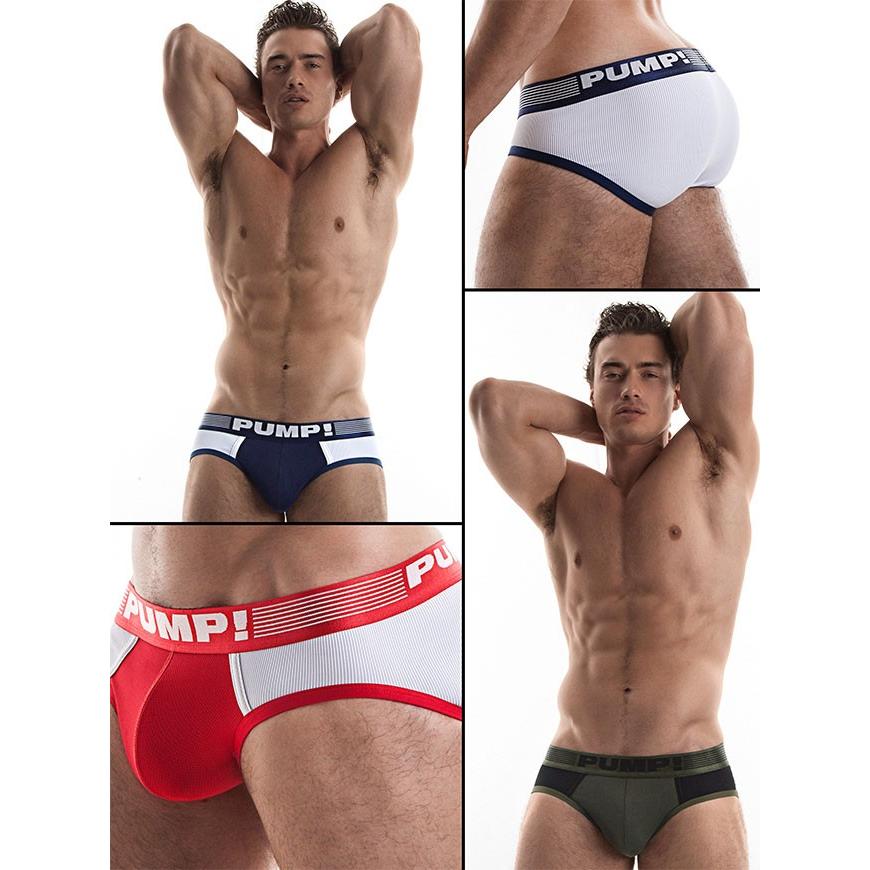 ブリーフ メンズ ローライズブリーフ PUMP UNDERWEAR RIBBED BRIEF パンプ スポーツ 吸汗速乾 パンツ 下着 男性 ブランド セクシー | PUMP! UNDERWEAR | 08
