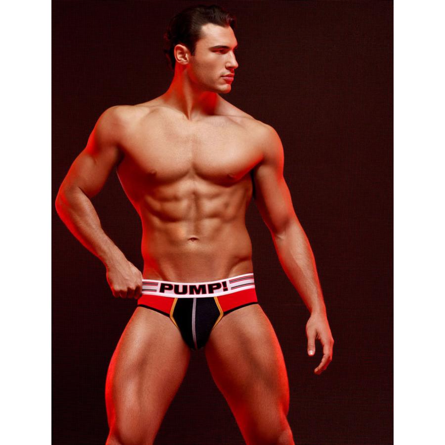 ブリーフ メンズ ローライズブリーフ PUMP UNDERWEAR E-RACER BRIEF パンプ スポーツ 吸汗速乾 パンツ 下着 男性 ブランド セクシー | PUMP! UNDERWEAR | 04