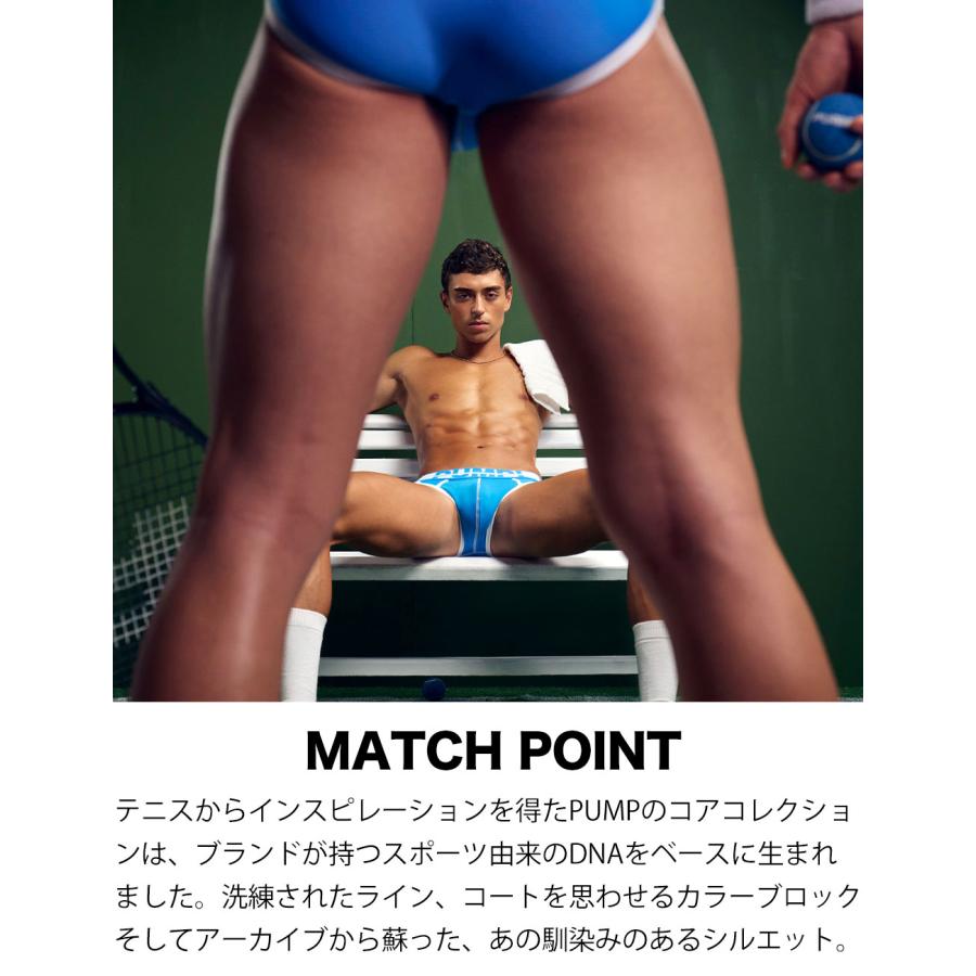 ブリーフ メンズ ローライズブリーフ PUMP UNDERWEAR MATCH POINT BRIEF パンプ スポーツ メッシュ パンツ 下着 男性 ブランド セクシー | PUMP! UNDERWEAR | 01