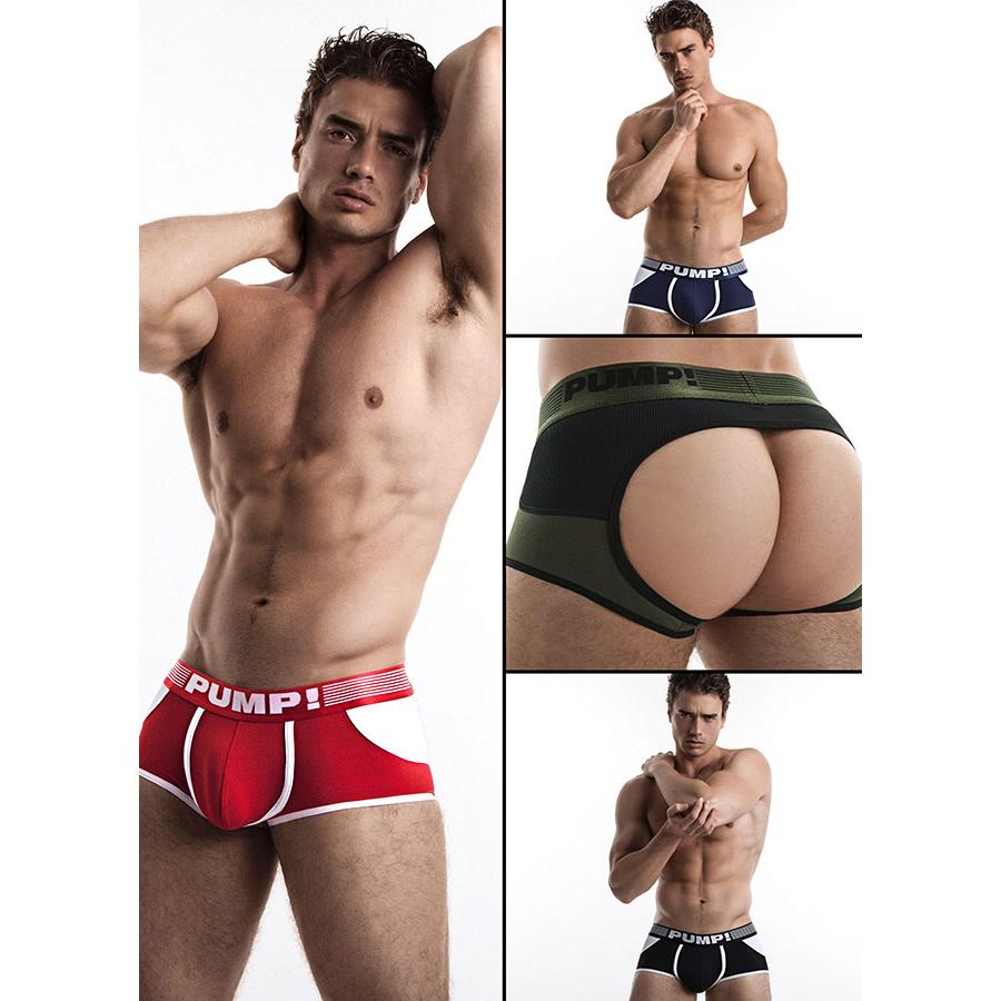 Oバック メンズ ローライズボクサーパンツ バックレス PUMP UNDERWEAR ACCESS TRUNK パンプ スポーツ 吸汗速乾 パンツ 下着 男性 ブランド セクシー | PUMP! UNDERWEAR | 16