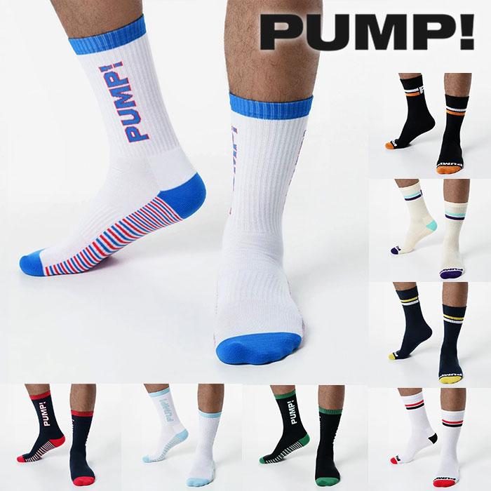 ソックス 靴下 メンズ スポーツソックス PUMP UNDERWEAR CREW SOCKS パンプ スポーツ 吸汗速乾 パンツ 下着 男性 ブランド セクシー | PUMP! UNDERWEAR