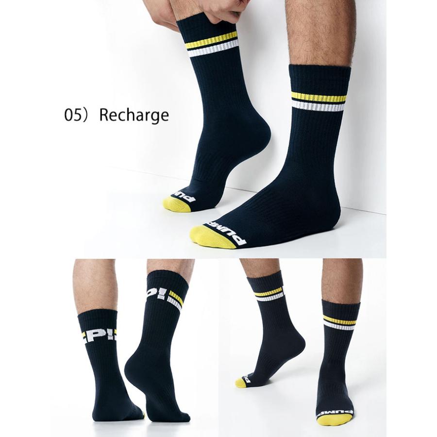 ソックス 靴下 メンズ スポーツソックス PUMP UNDERWEAR CREW SOCKS パンプ スポーツ 吸汗速乾 パンツ 下着 男性 ブランド セクシー | PUMP! UNDERWEAR | 20