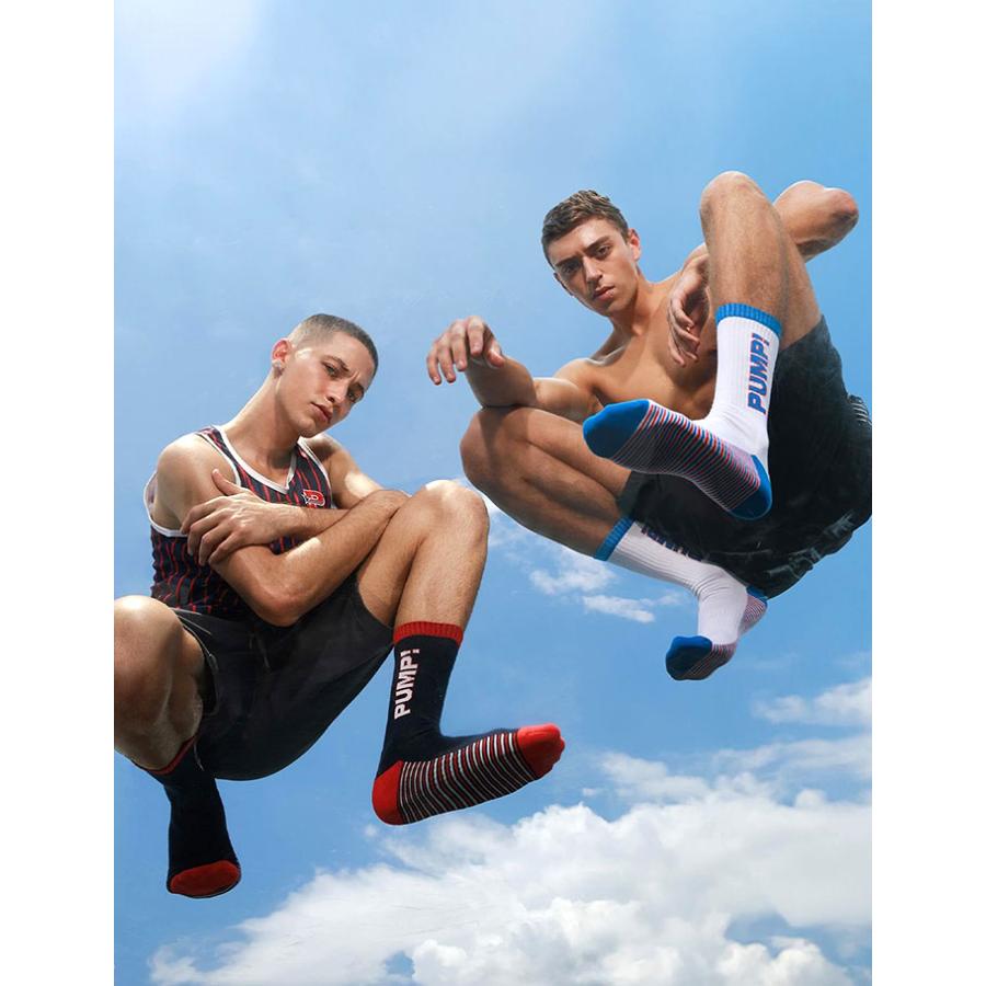 ソックス 靴下 メンズ スポーツソックス PUMP UNDERWEAR CREW SOCKS パンプ スポーツ 吸汗速乾 パンツ 下着 男性 ブランド セクシー | PUMP! UNDERWEAR | 09