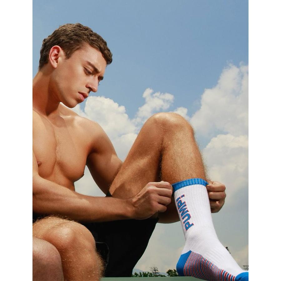 ソックス 靴下 メンズ スポーツソックス PUMP UNDERWEAR CREW SOCKS パンプ スポーツ 吸汗速乾 パンツ 下着 男性 ブランド セクシー | PUMP! UNDERWEAR | 12