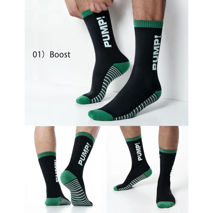ソックス 靴下 メンズ スポーツソックス PUMP UNDERWEAR CREW SOCKS パンプ スポーツ 吸汗速乾 パンツ 下着 男性 ブランド セクシー | PUMP! UNDERWEAR | 16