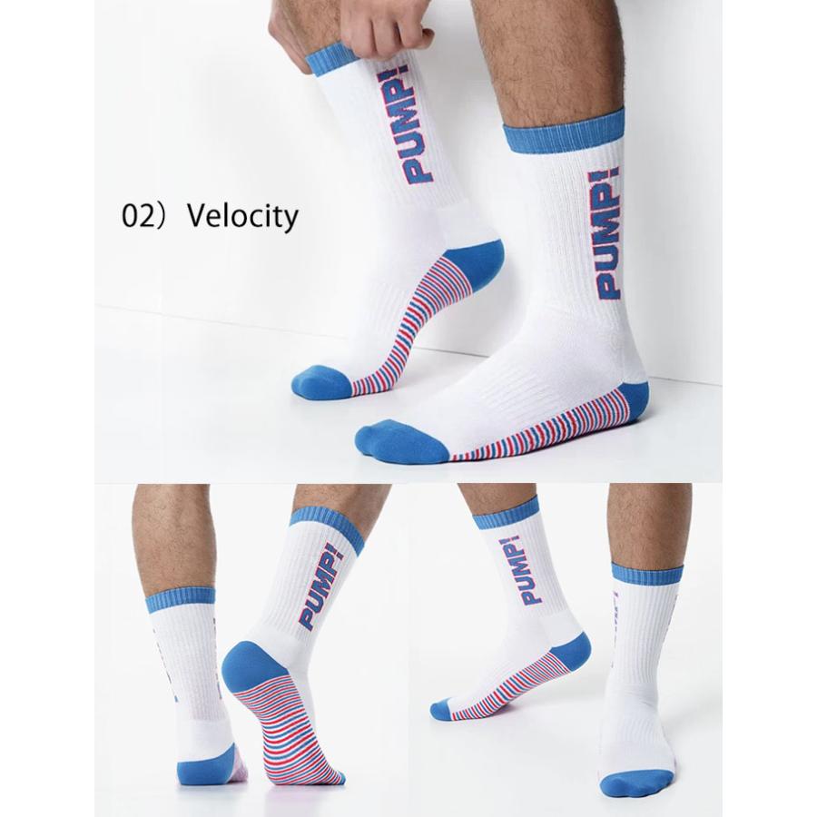 ソックス 靴下 メンズ スポーツソックス PUMP UNDERWEAR CREW SOCKS パンプ スポーツ 吸汗速乾 パンツ 下着 男性 ブランド セクシー | PUMP! UNDERWEAR | 17