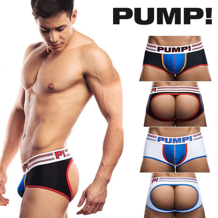 Oバック メンズ ローライズボクサーパンツ バックレス PUMP UNDERWEAR E-RACER ACCESS TRUNK パンプ スポーツ 吸汗速乾 パンツ 下着 男性 ブランド セクシー | PUMP! UNDERWEAR