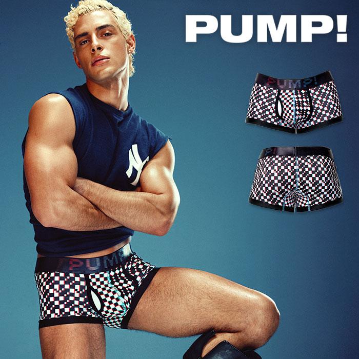 ボクサーパンツ メンズ ローライズボクサーパンツ PUMP UNDERWEAR GLITCH BOXER パンプ スポーツ 吸汗速乾 パンツ 下着 男性 ブランド セクシー | PUMP! UNDERWEAR