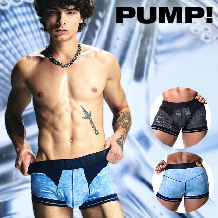 ボクサーパンツ メンズ ローライズボクサーパンツ PUMP UNDERWEAR WASHED BOXER パンプ スポーツ 吸汗速乾 パンツ 下着 男性 ブランド セクシー | PUMP! UNDERWEAR