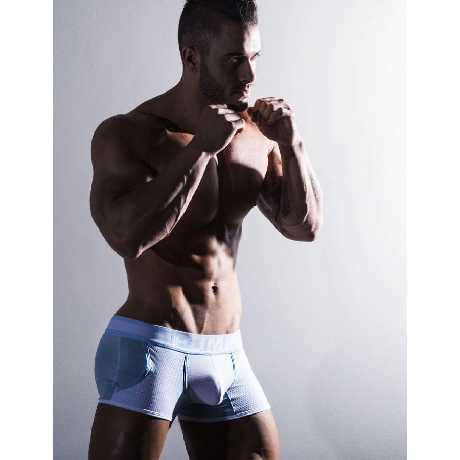 ボクサーパンツ メンズ ローライズボクサーパンツ PUMP UNDERWEAR MESH CUP BOXER パンプ スポーツ 吸汗速乾 パンツ 下着 男性 ブランド セクシー | PUMP! UNDERWEAR | 21