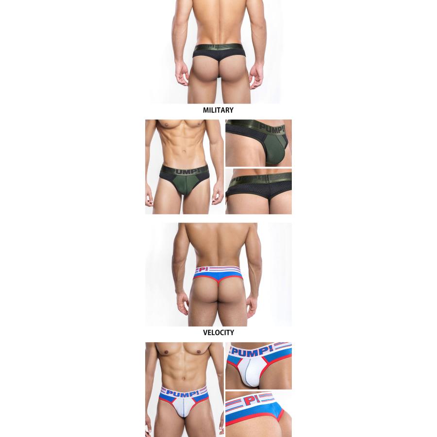メンズTバック メンズ Tバック サポーター PUMP UNDERWEAR BRIEF STYLE MESH CUP THONG パンプ スポーツ 吸汗速乾 パンツ 下着 男性 ブランド セクシー | PUMP! UNDERWEAR | 23