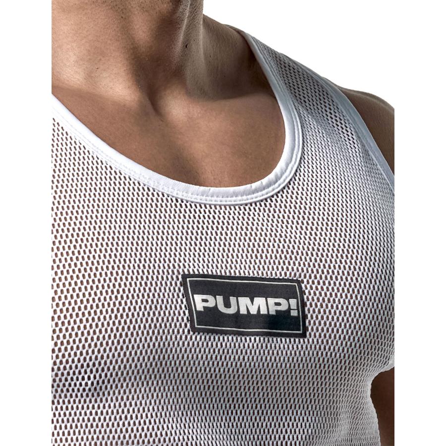タンクトップ メンズ PUMP UNDERWEAR MESH TANK TOP ストライプ トメッシュ セクシー ジムウェア トップス パンプ スポーツ 下着 男性 ブランド | PUMP! UNDERWEAR | 17