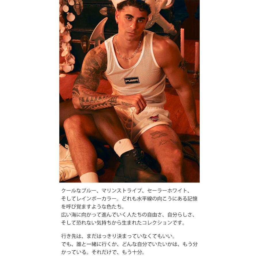 タンクトップ メンズ PUMP UNDERWEAR MESH TANK TOP ストライプ トメッシュ セクシー ジムウェア トップス パンプ スポーツ 下着 男性 ブランド | PUMP! UNDERWEAR | 04