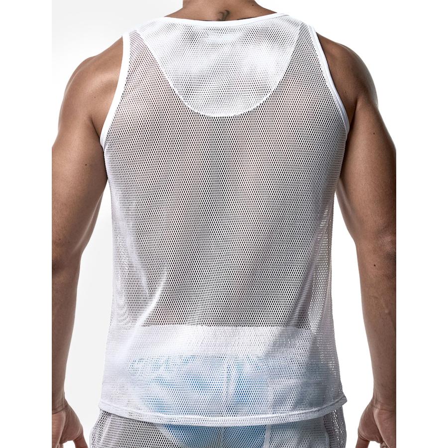 タンクトップ メンズ PUMP UNDERWEAR MESH TANK TOP ストライプ トメッシュ セクシー ジムウェア トップス パンプ スポーツ 下着 男性 ブランド | PUMP! UNDERWEAR | 08
